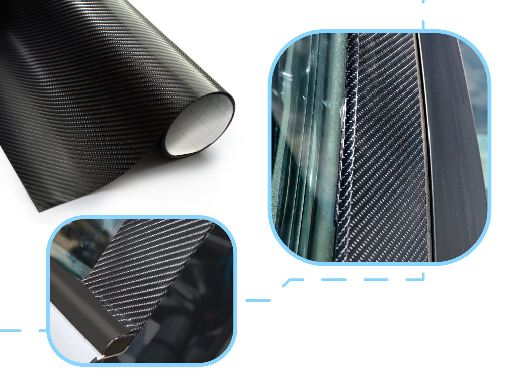 Fólia rolka carbon 4D čierna 1,52x30 m