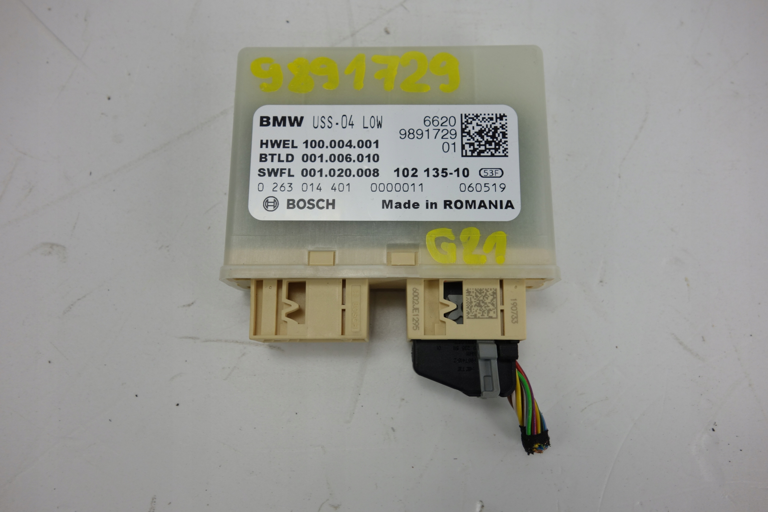 module control unit PDC BMW G20 G21 9891729