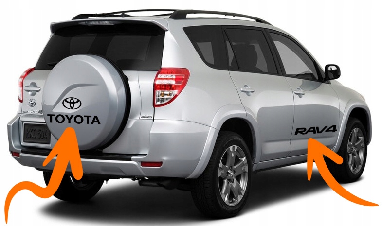 TOYOTA RAV4 Corolla AVENSIS CAMRY naklejki 48 cm Producent Inny