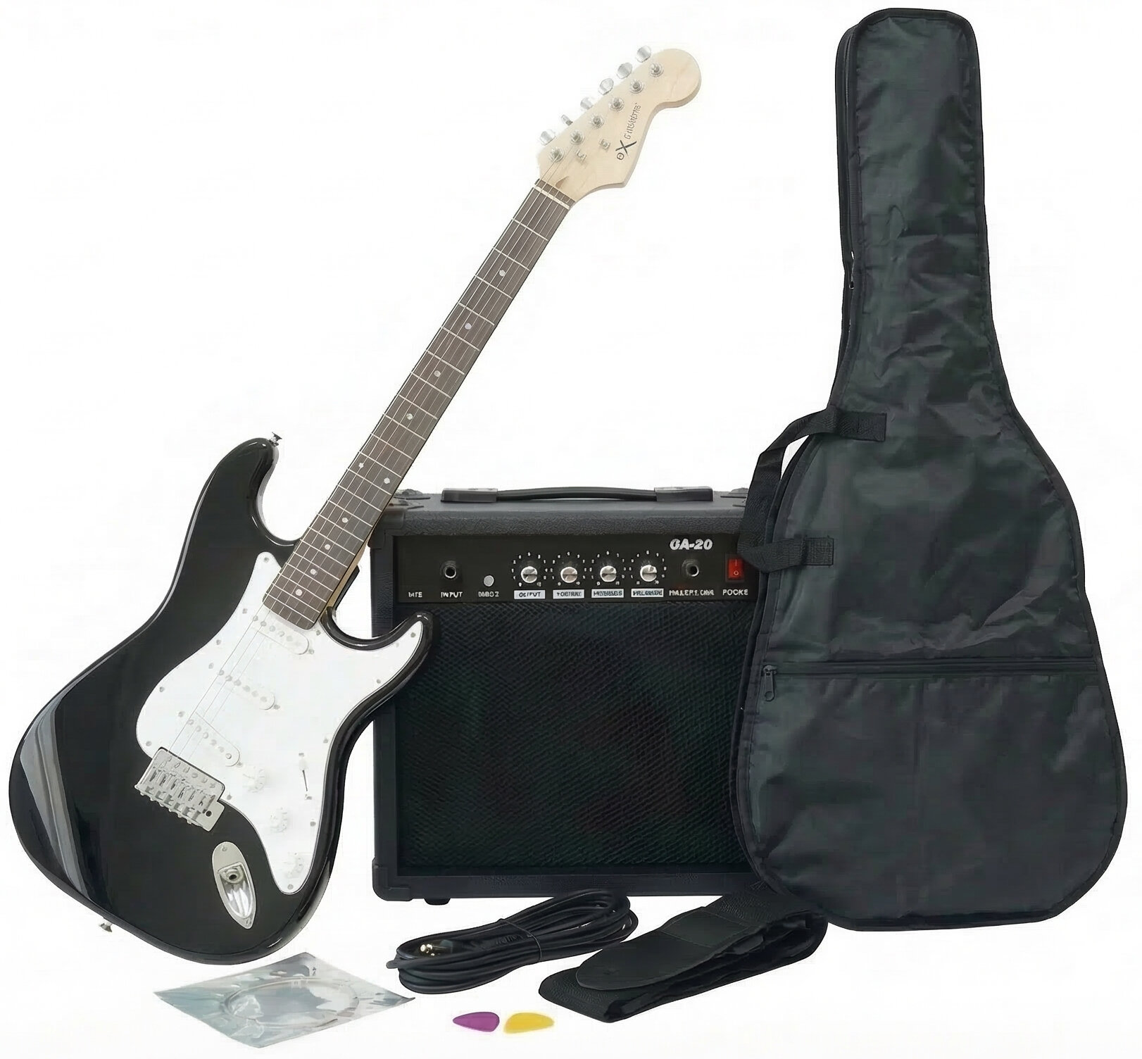 Extreme EGST1 Bk kompletní sada elektrické kytary a komba