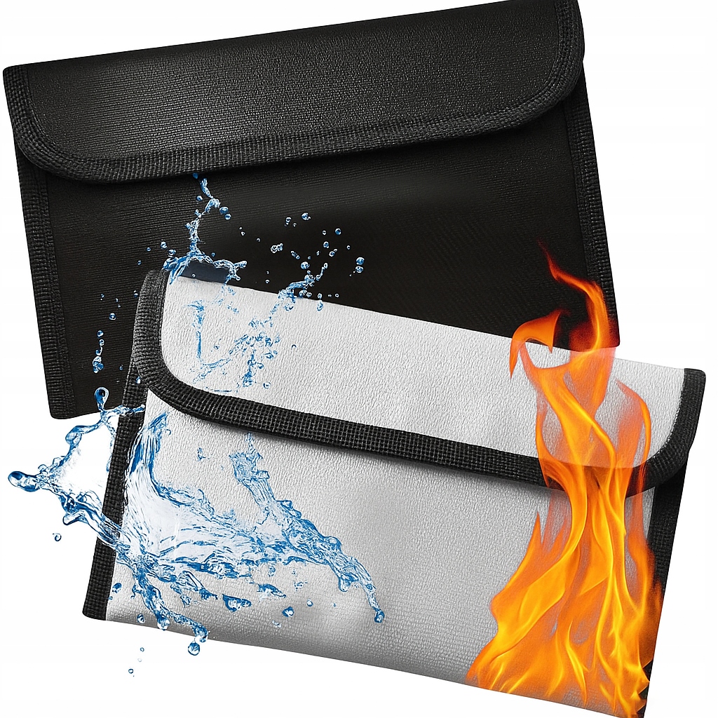 2X пожаробезопасная водонепроницаемая сумка для документов, файлов, денег, сумка, набор