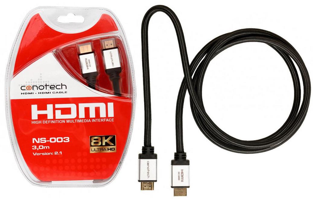 

Kabel Hdmi 2.1 Przewód Ultra Hd 4K 8K 3m Oplot