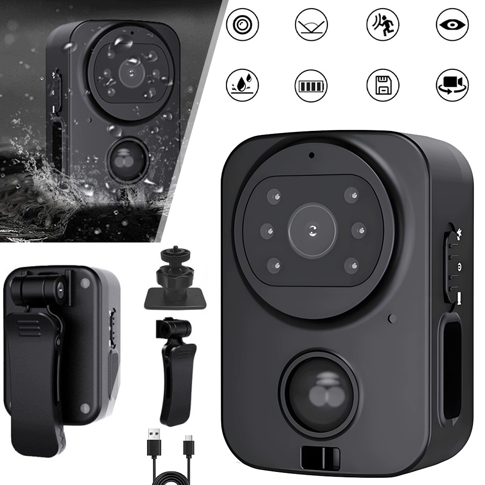 Miniaturní kamera 1080P Hd pro tělo, videokamera AVi voděodolná