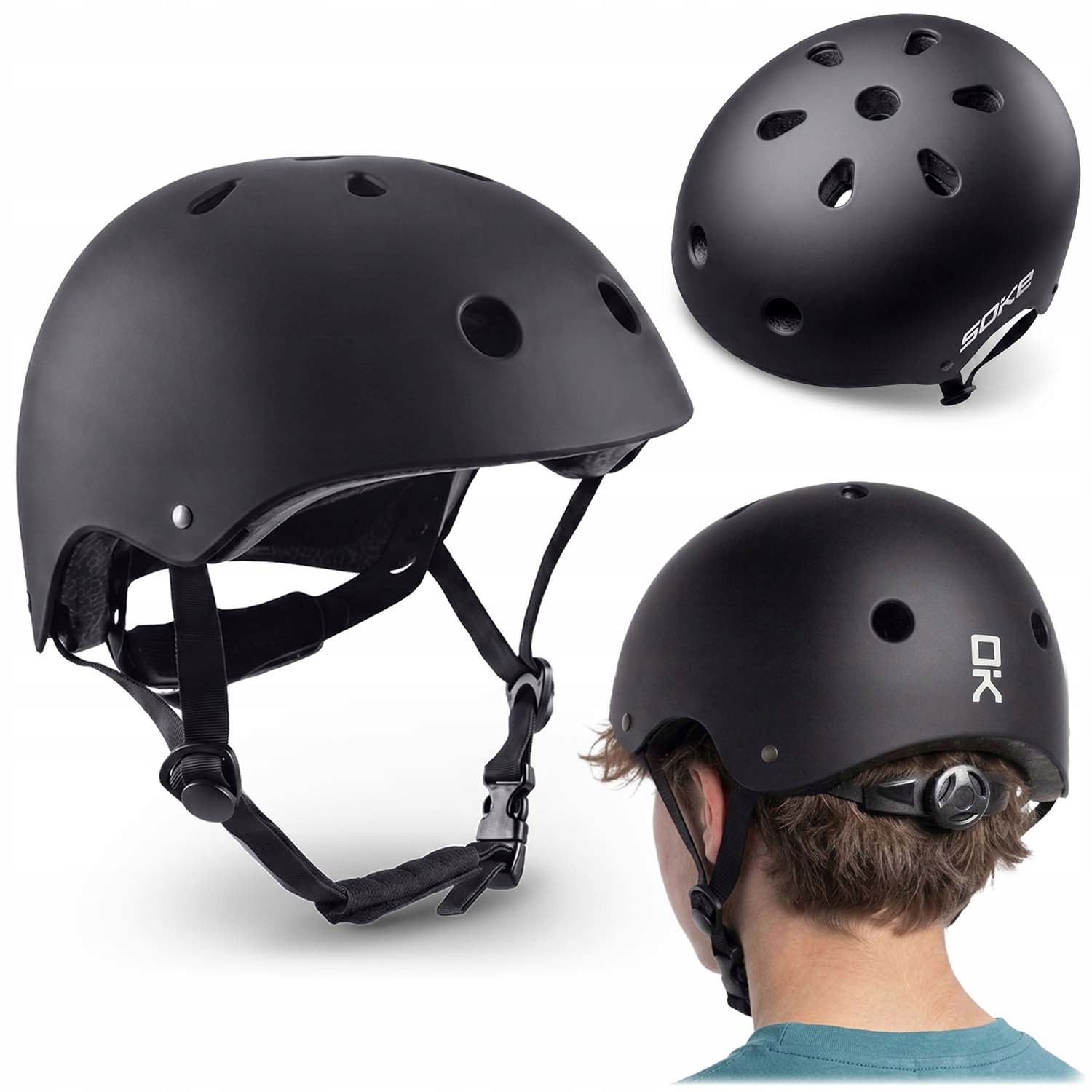 Kask sportowy Soke Xs K1 czarny