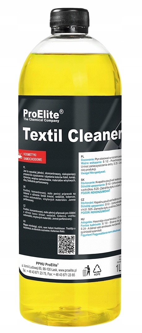 

ProElite Textil Cleaner do odkurzaczy piorących 1L