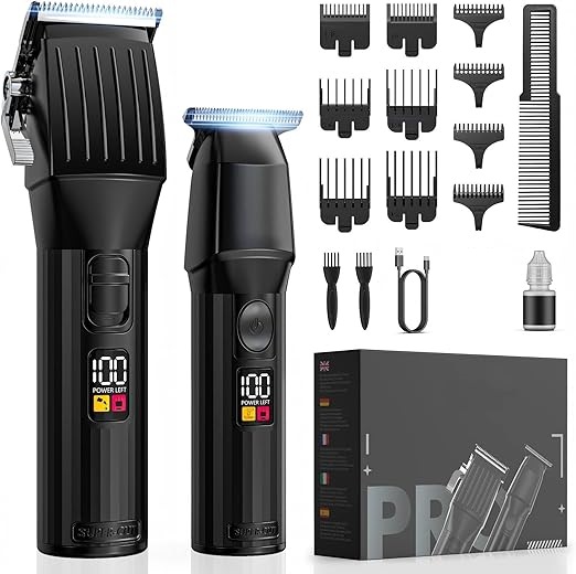 Strojek Solati Barber Pro LCD 300min Sada 2v1 T-Blade