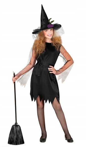 KAPELUSZ CZAROWNICY Z WOALKĄ CZARNO FIOLETOWY Marka Guirca