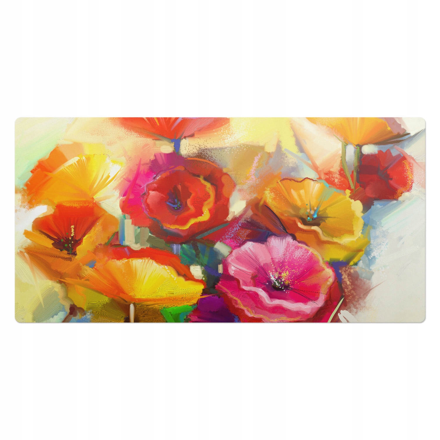 Mata ochronna podkładka na biurko stół blat Kwiaty w abstrakcji 100x50 cm