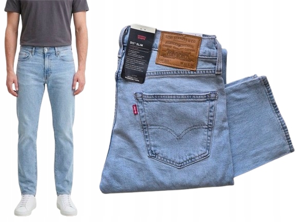 džínové kalhoty Levi's 511 Slim W31 L34 31x34 modré Premium