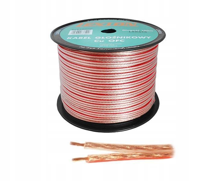

kabel przewód głośnikowy 2x 2,0 mm Cu na metry Hq