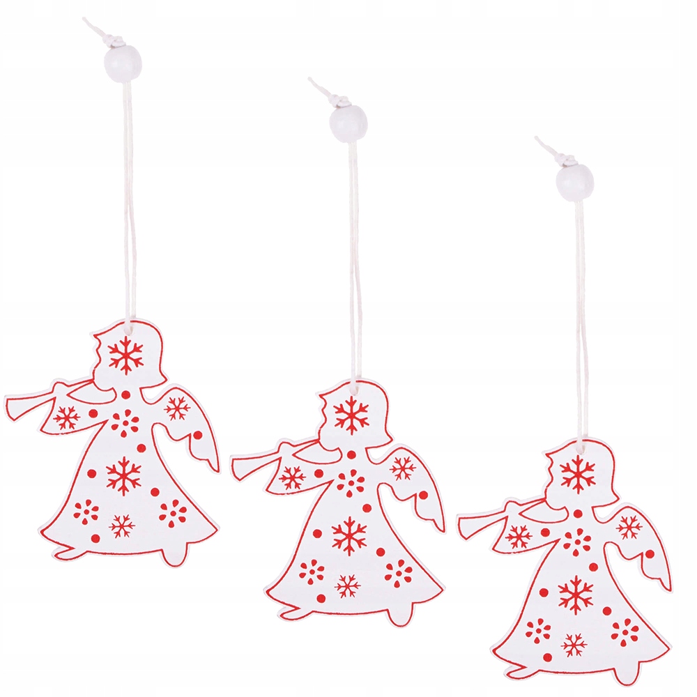 

Świąteczne zawieszki drewniane anioł 3 szt.