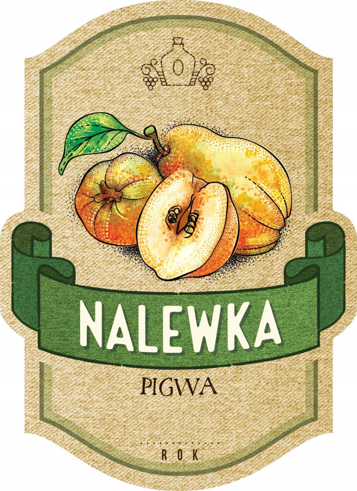 

Etykieta na nalewki. Pigwa. 16 szt.