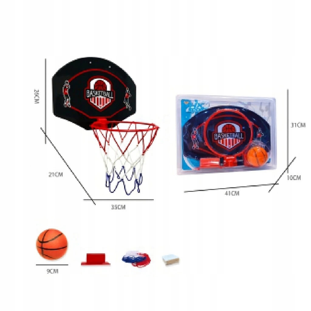 KOSZYKÓWKA TABLICA NA ŚCIANĘ PIŁKA ZESTAW GRA ZRĘCZNOŚCIOWA SPORTOWA Marka inna