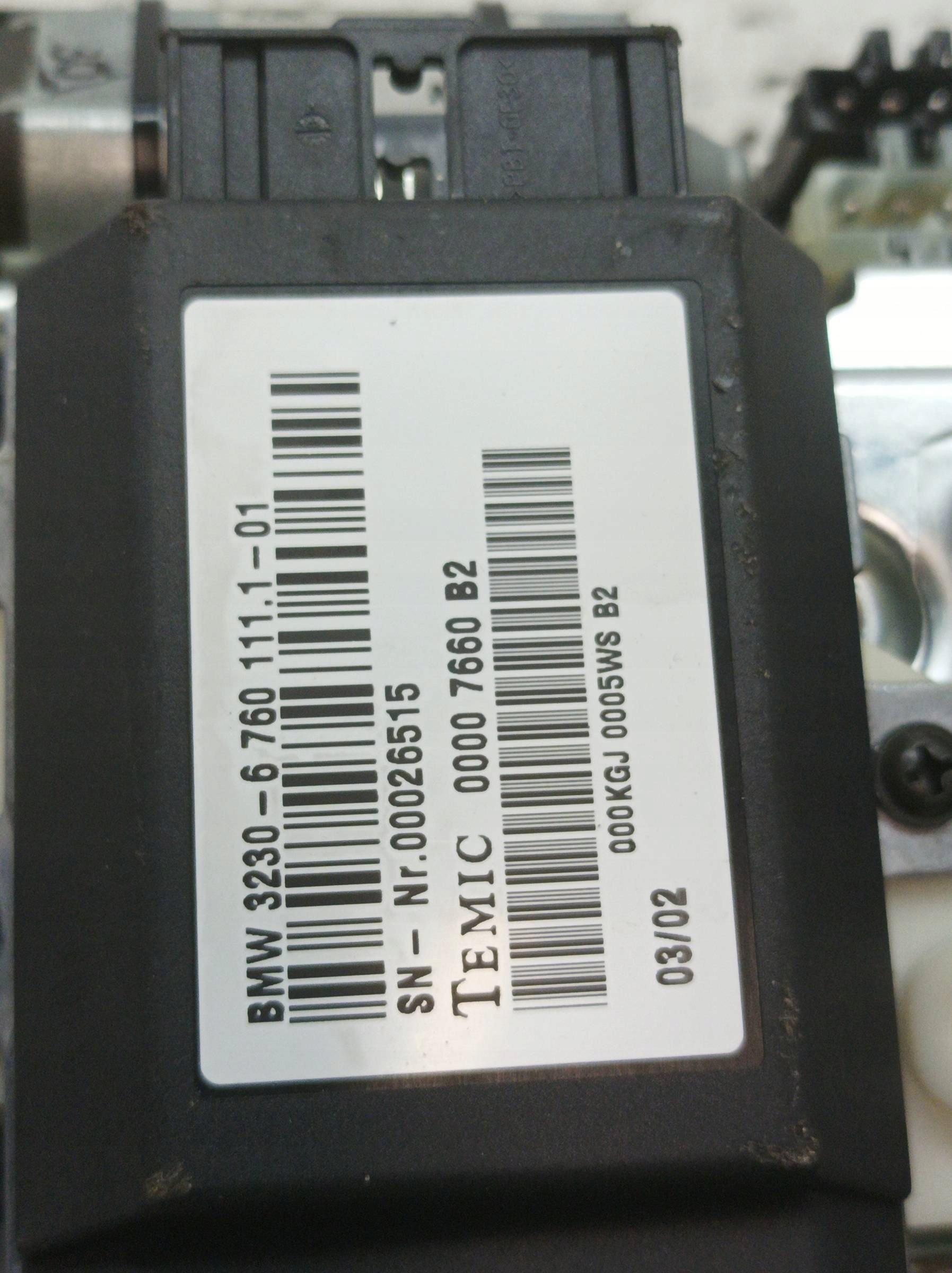 steering rod control electrics 6760111101 Bmw Seria 7 IV (2001-2008) E65