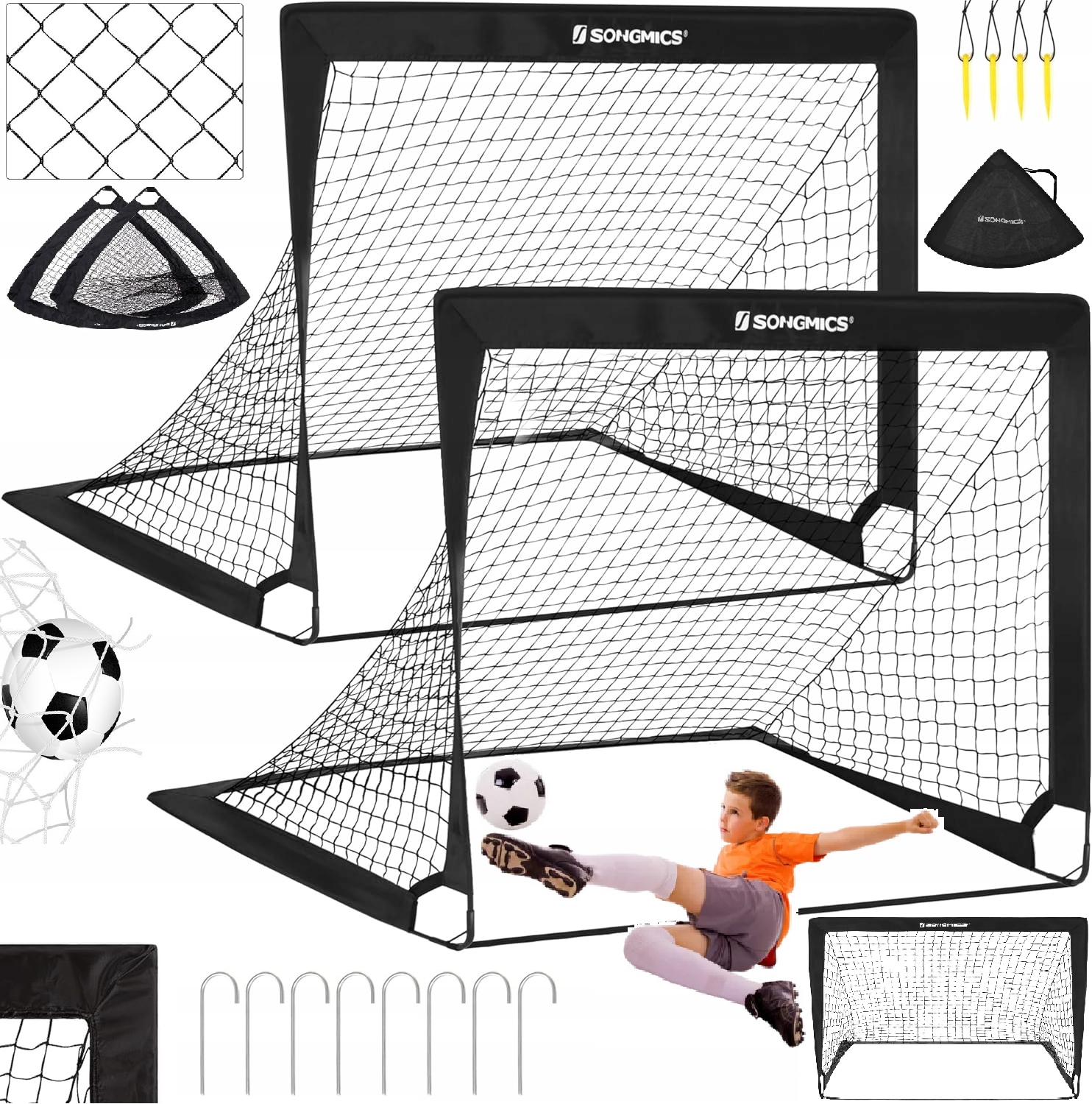 Bramka piłkarska przenośna 120 x 90,05 x 90,06 cm