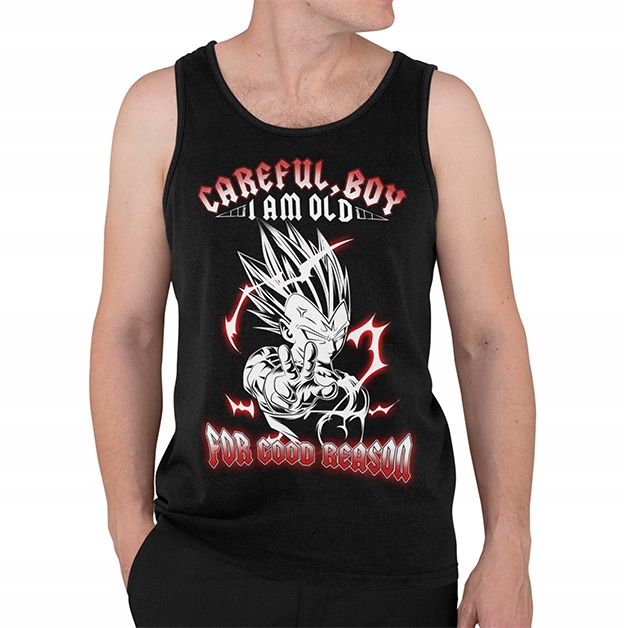 TANK TOP DRAGONBALL I AM OLD FOR GOOD REASON