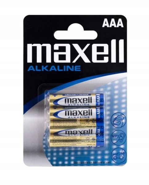 Baterie alkaliczne Maxell AAA LR06 (4 sztuki) x 4 EAN (GTIN) 4902580164010