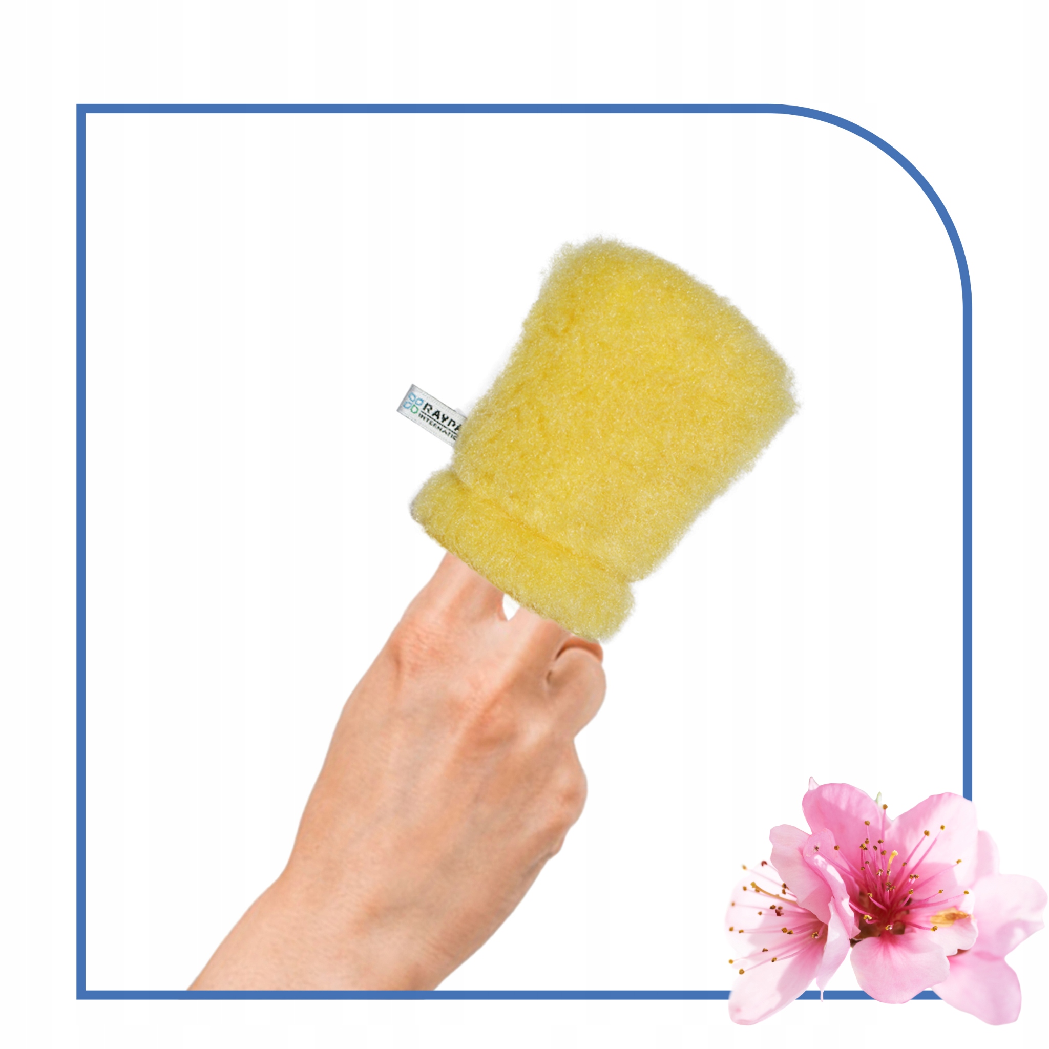 Raypath gąbka Face Cleaner 10 x 8cm do peelingu Twarzy ciała i Dekoltu Rodzaj Inne