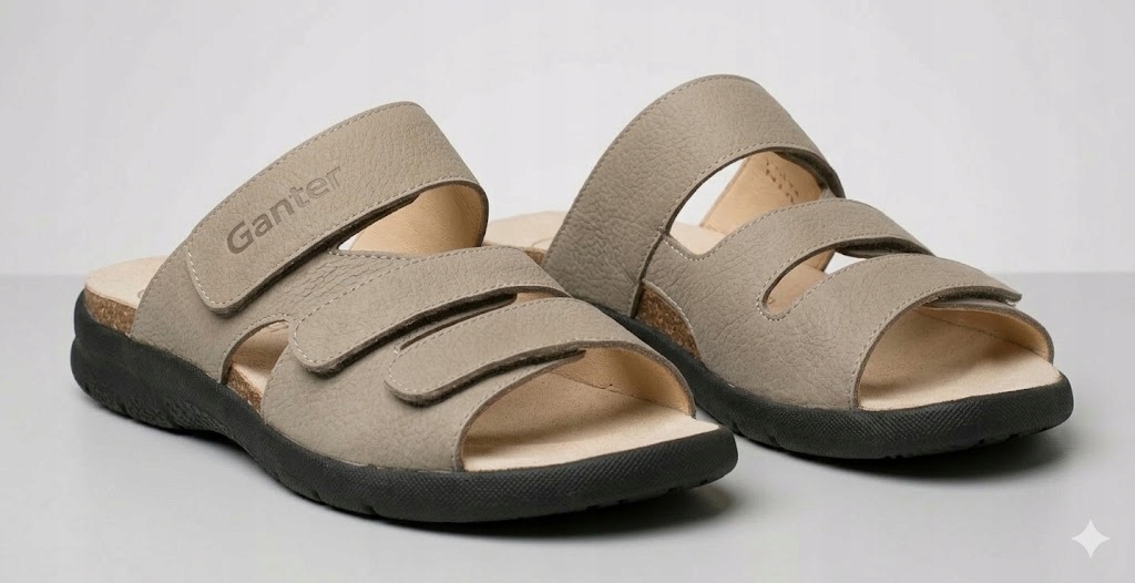 Ganter Casual Slides Béžové Kožené Pánské Pantofle 41 6DA