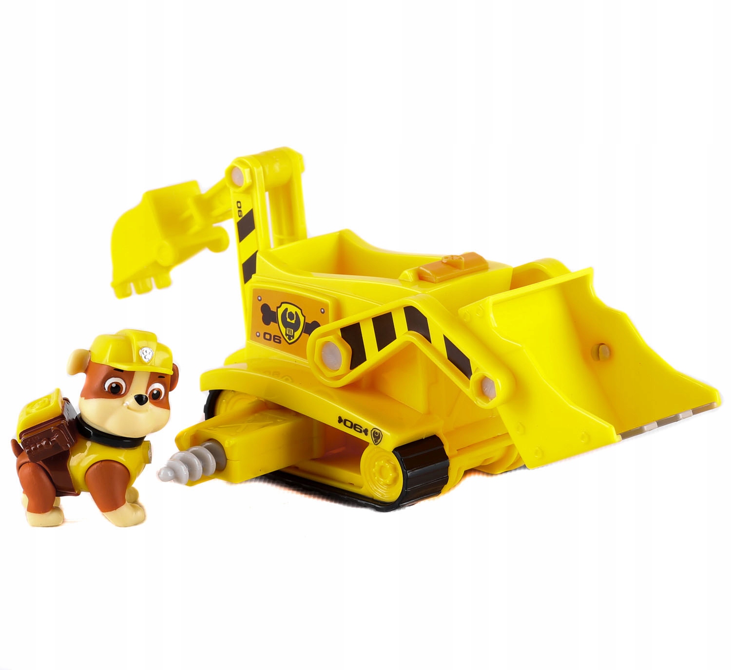 PSI PATROL TRANSFORMUJĄCY SPYCHACZ +FIGURKA RUBBLE Bohater Psi Patrol