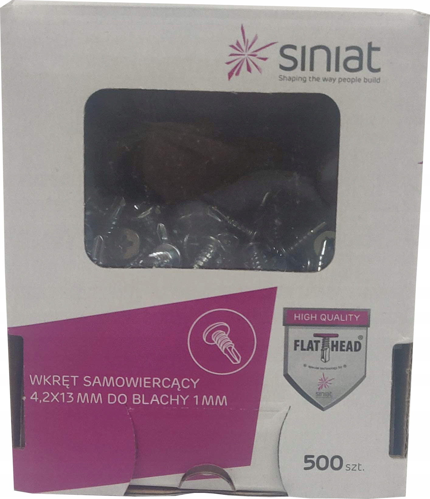 

Wkręty Do Bl. 4,2X13MM Ocynk OP.500SZT Siniat Tex