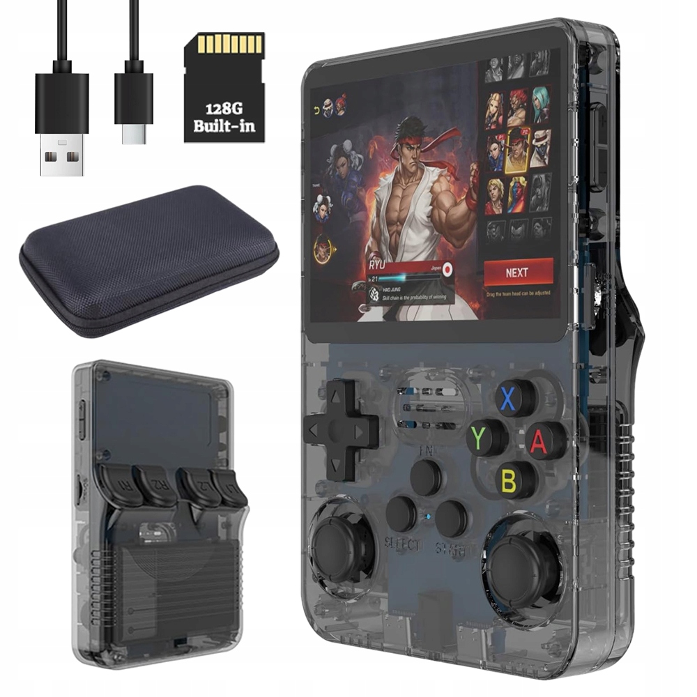 R36S Przenośna Mini Konsola Retro 21000 Gier