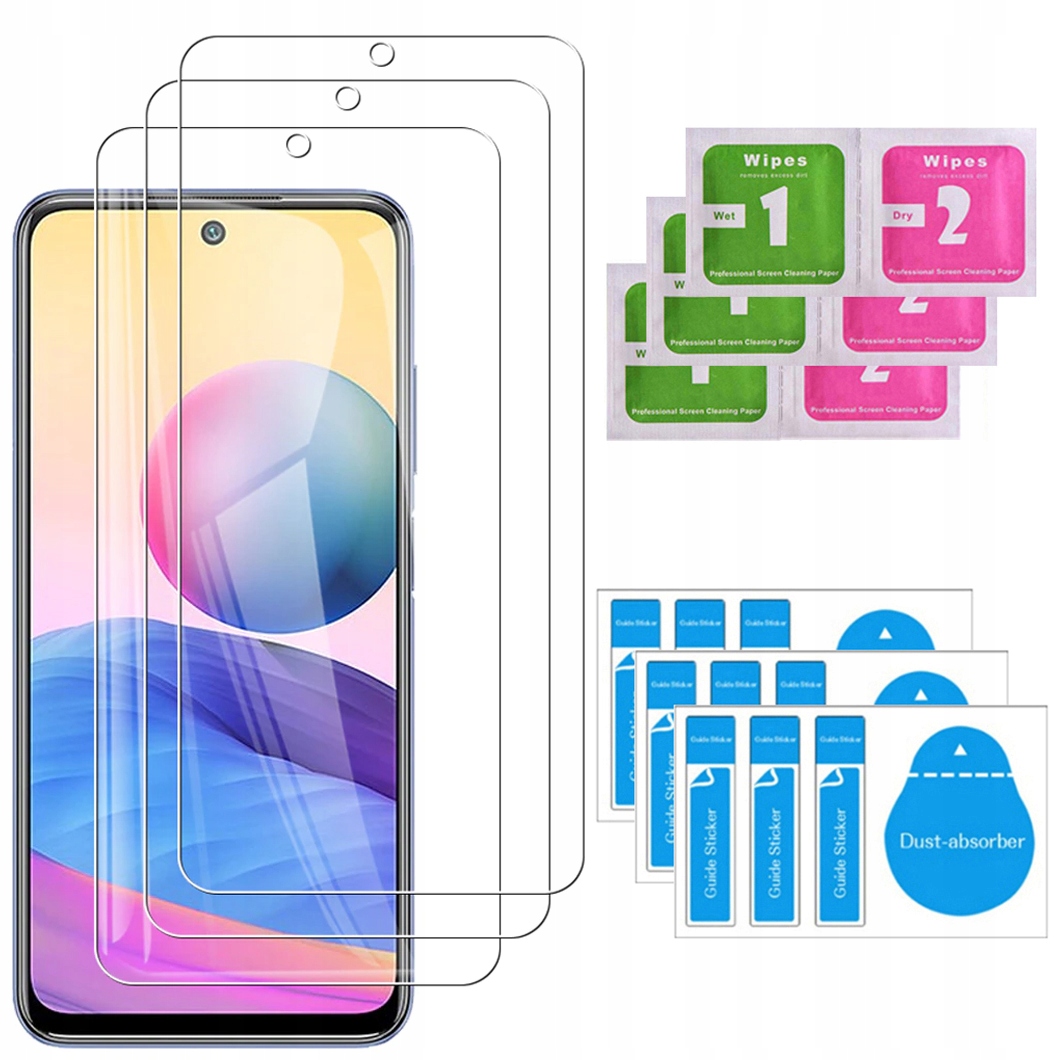 

3x Szkło Hartowane 9H do Xiaomi Redmi Note 10 5G