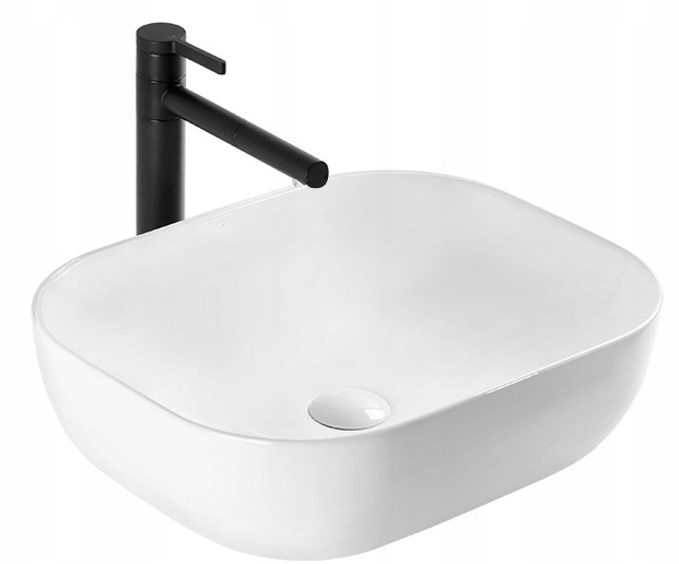 

Umywalka Mona Slim biała ceramiczna nablatowa