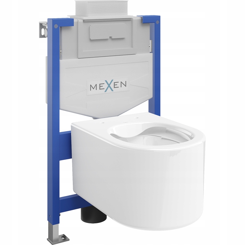 Mexen Wc podomítkový set Felix Xs-u stojan s Wc mísou Sofia, Bílá 6853354