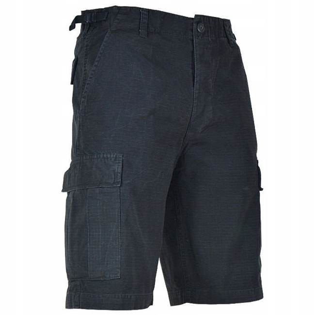 Krótkie spodenki szorty męskie bojówki Mil-Tec bermudy militarne Black S