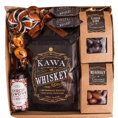 Zestaw Prezentowy dla mężczyzny taty urodziny 18-99 kawa syrop