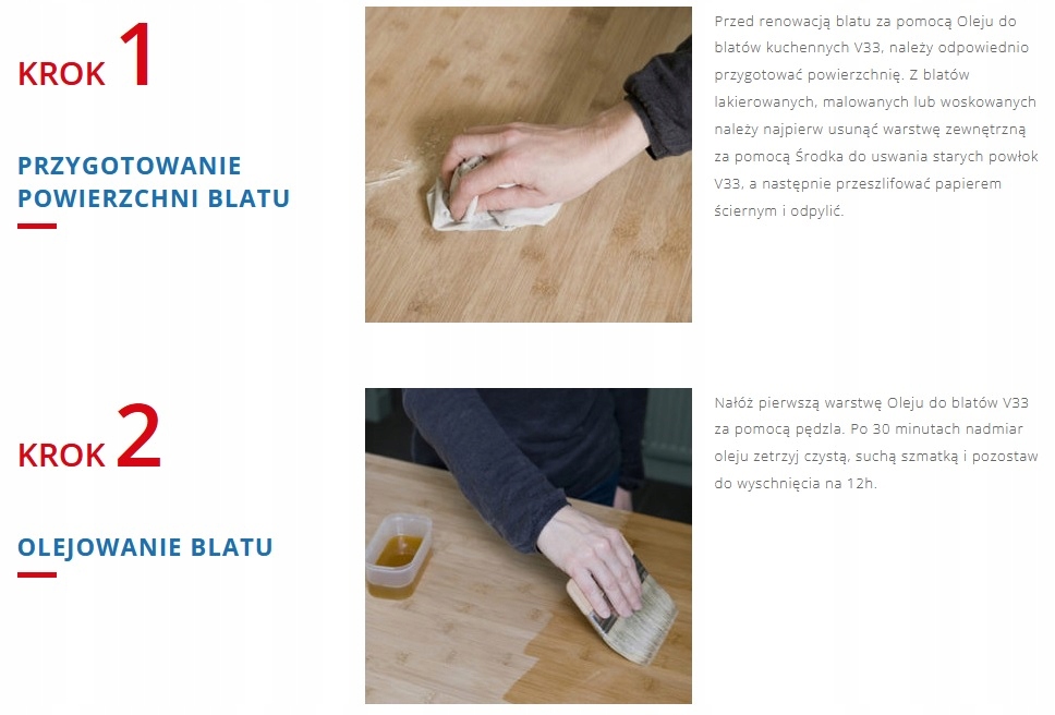 3V3 OLEJ DO BLATÓW KUCHENNYCH 0.5L bezbarwny V33 Opakowanie puszka