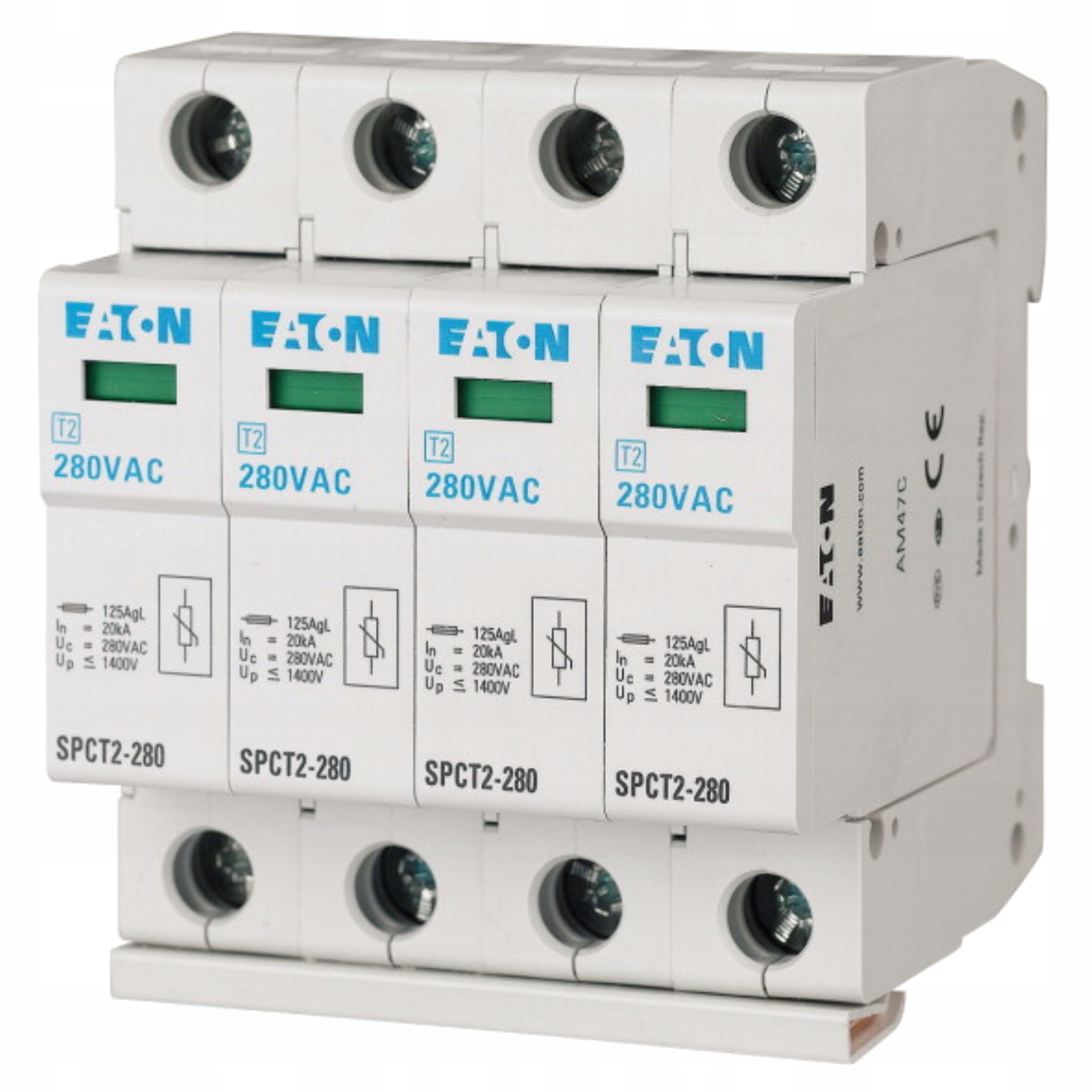 

Ogranicznik przepięć SPCT2-280/4 C 4P 20kA, Typ 2