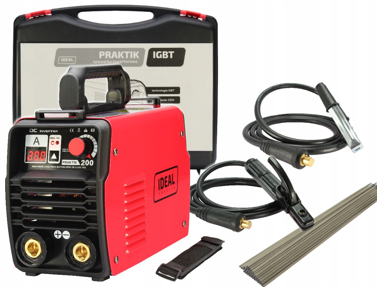 Інверторний зварювальний апарат PRAKTIK 200 IDEAL + elek. ESAB