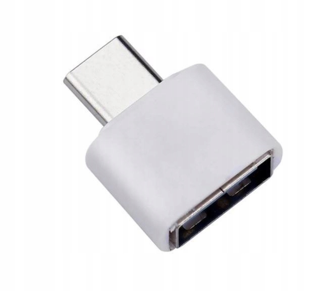 Redukcja USB A - USB-C - biała
