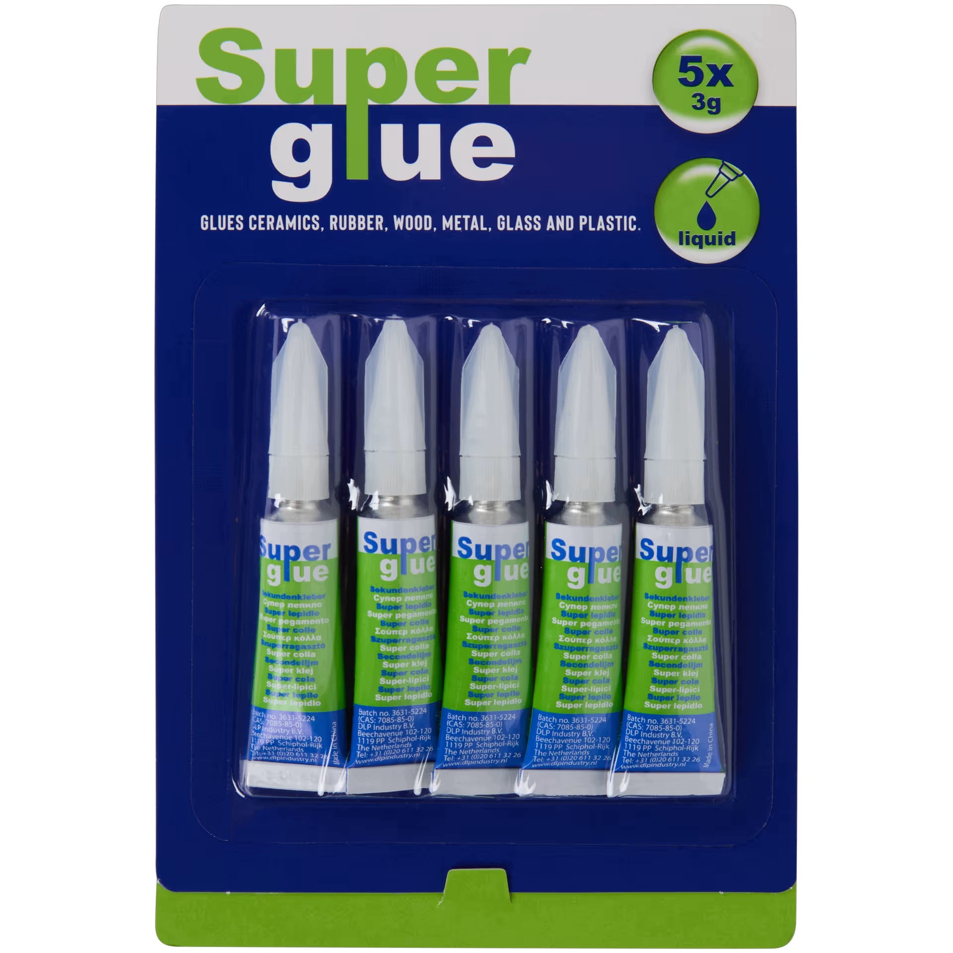 Uniwersalny Klej Glue 5x3g Szybkoschnący