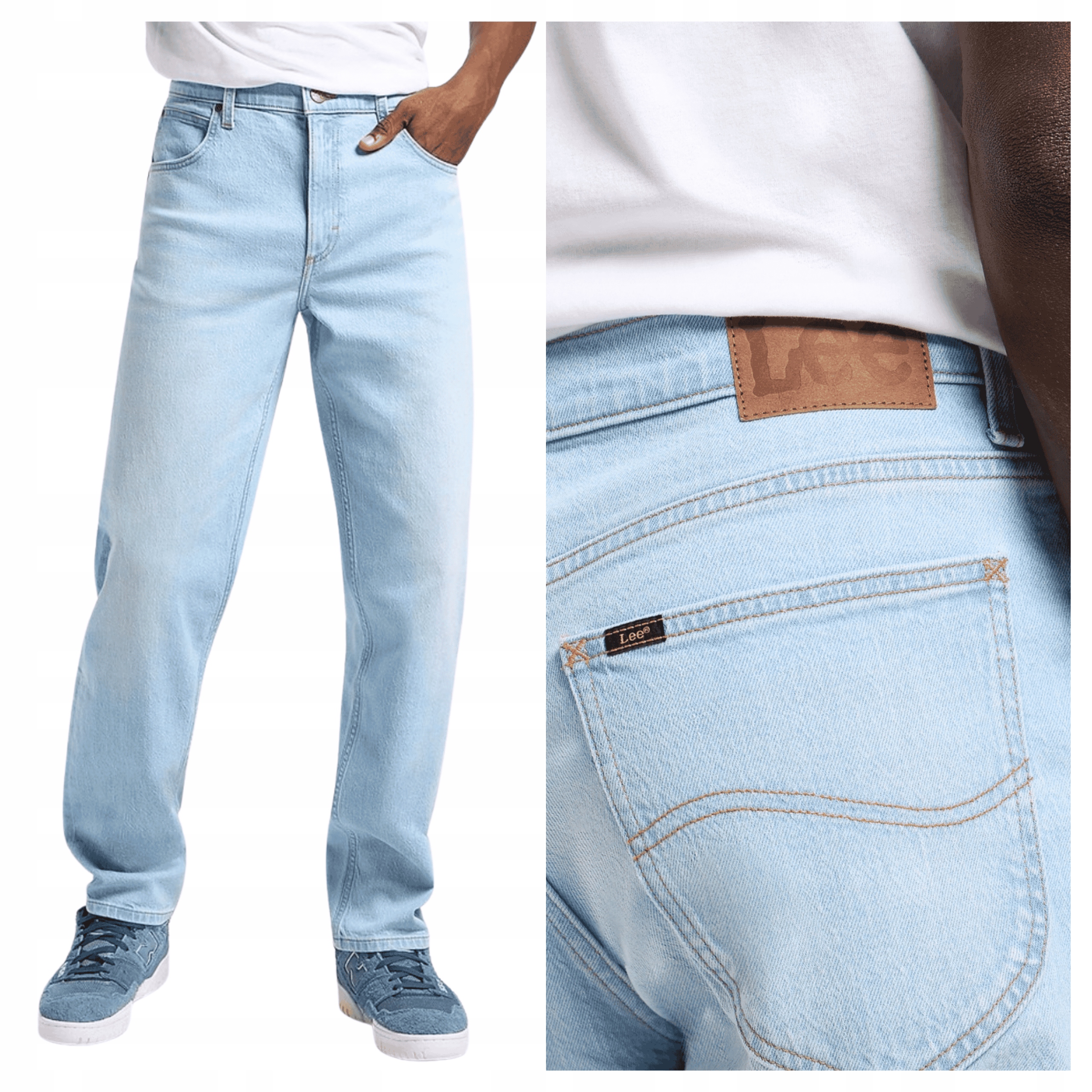 Pánské kalhoty Lee Oscar Chance Modré Džínové W31 L32