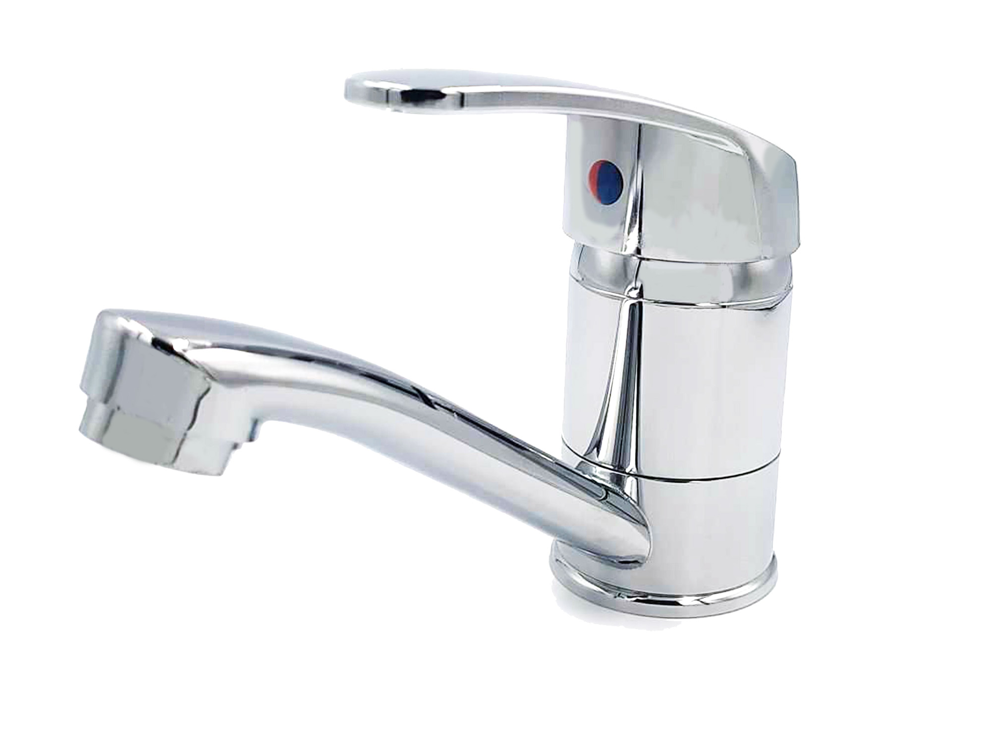 BATERIA UMYWALKOWA ŁAZIENKOWA STOJĄCA KRAN DO UMYWALKI NISKA WYLEWKA CHROM Kod producenta MBG0732-2