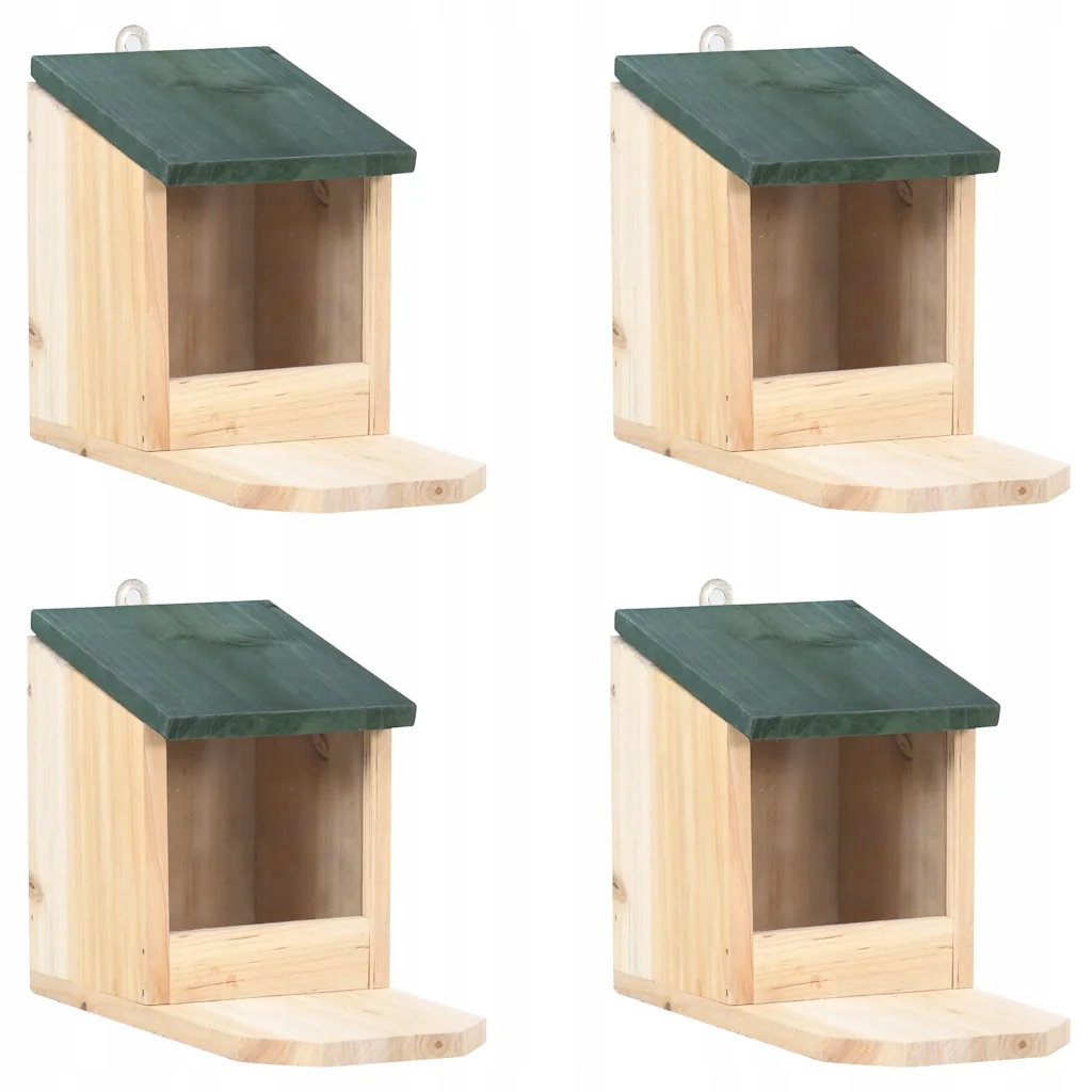 Domeček Krmítko pro veverky z jedlového dřeva a Pvc 12x23x17,5 cm