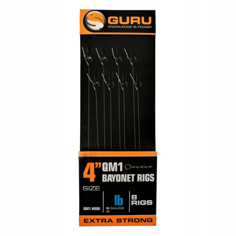 KORDA GURU PRZYPONY DO METODY Z BAGNETEM QM1 ROZM. 14 BEZZADZIOROWE