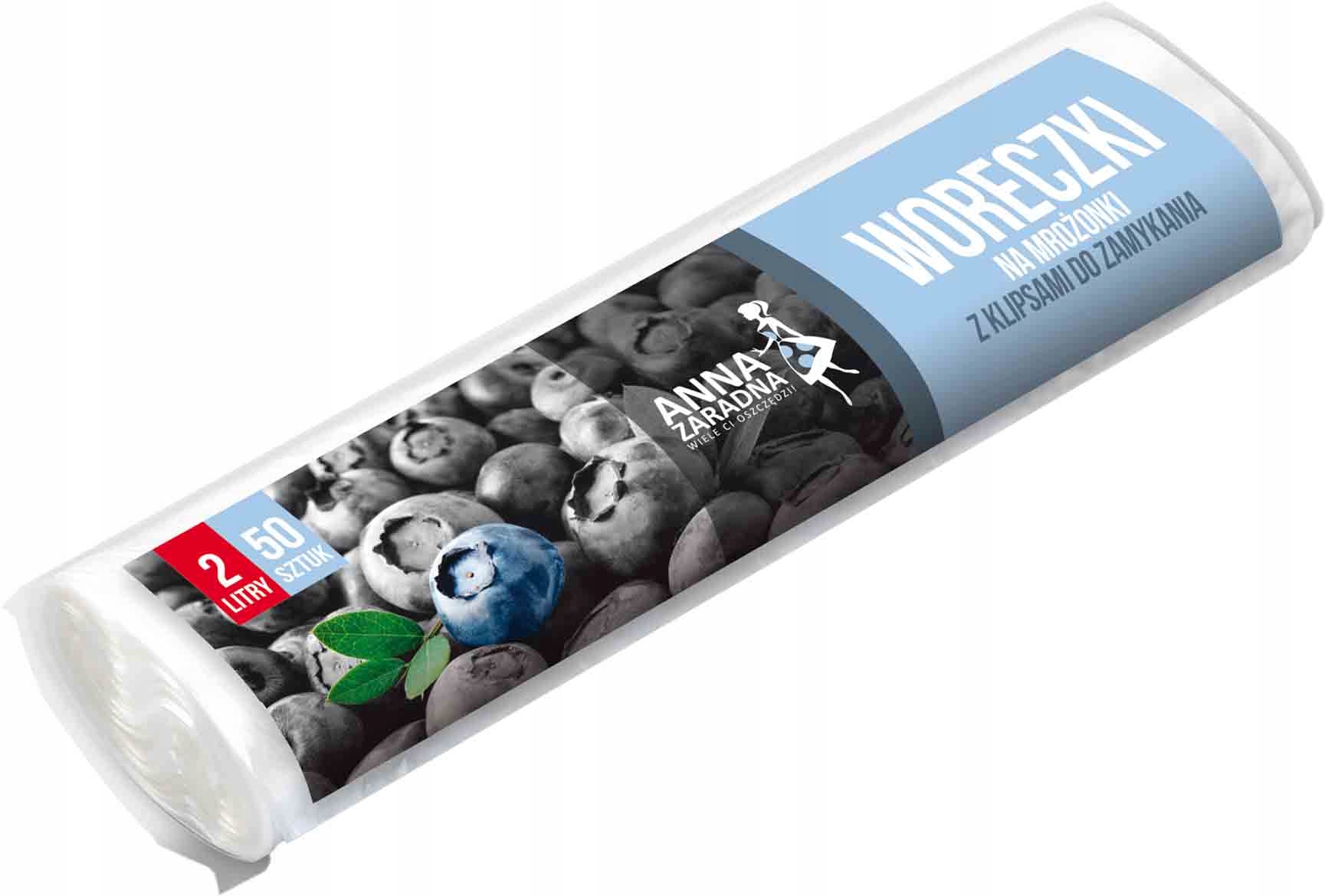 

Woreczki Na Mrożonki *az* 2 L ' 50 szt.z klipsami