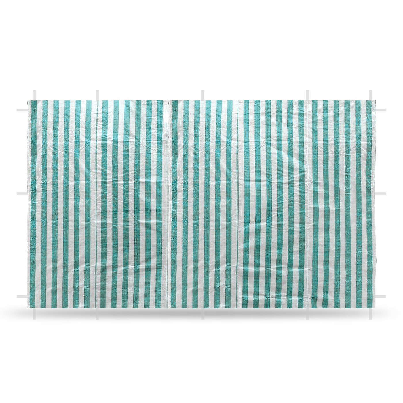 ŚCIANA ŚCIANKA BOK DO PAWILONU NAMIOTU NA RZEPY 3X3m PE ZIELONA BIAŁA Szerokość 1.95 m