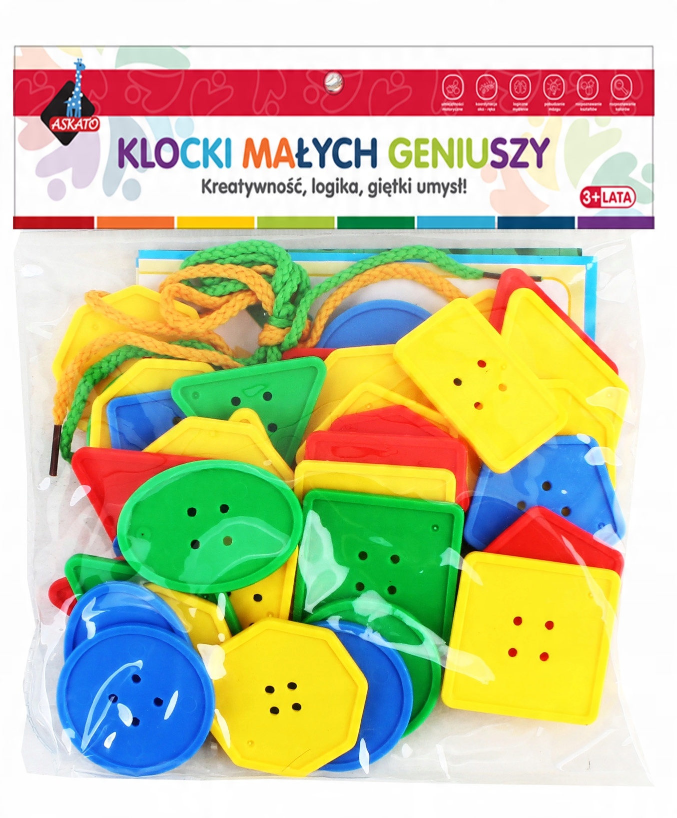 

Klocki Małych Geniuszy Guziki 42 elementy