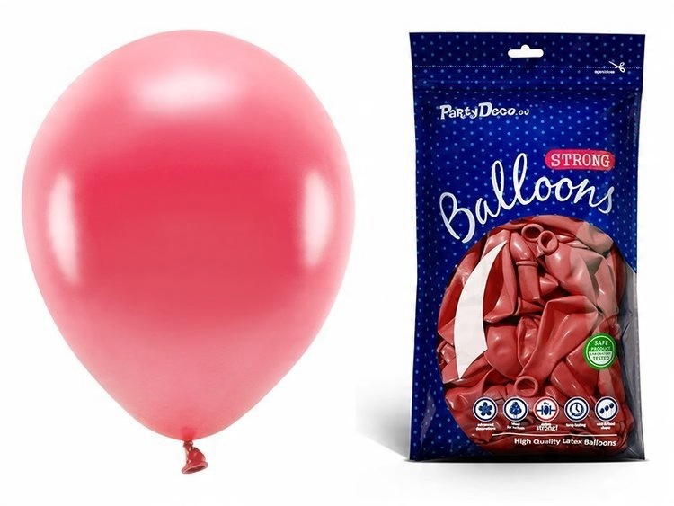 

Balony metaliczne czerwone urodziny 30cm 10 sztuk