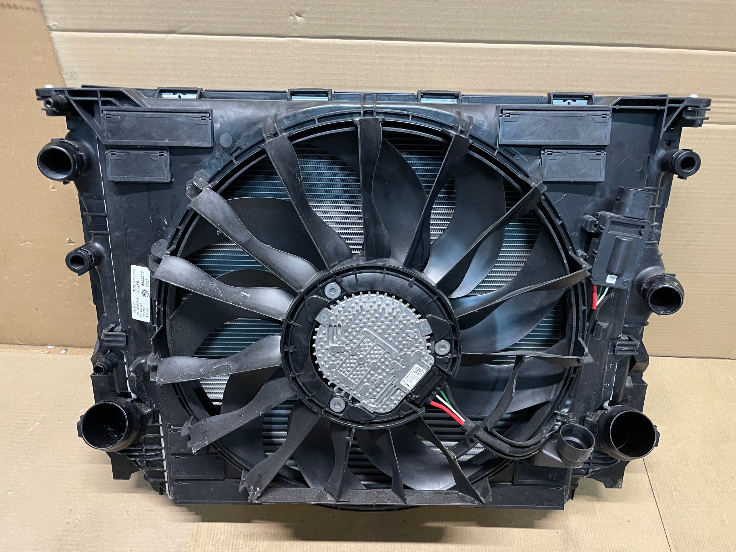 chladiče ventilátor KOMPLET BMW 5 G30 G31 3.0D B57 IDEAL