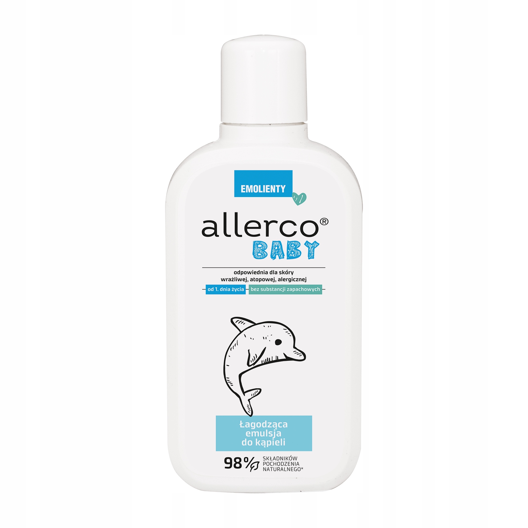 Łagodząca emulsja do kąpieli allerco BABY 400 ml