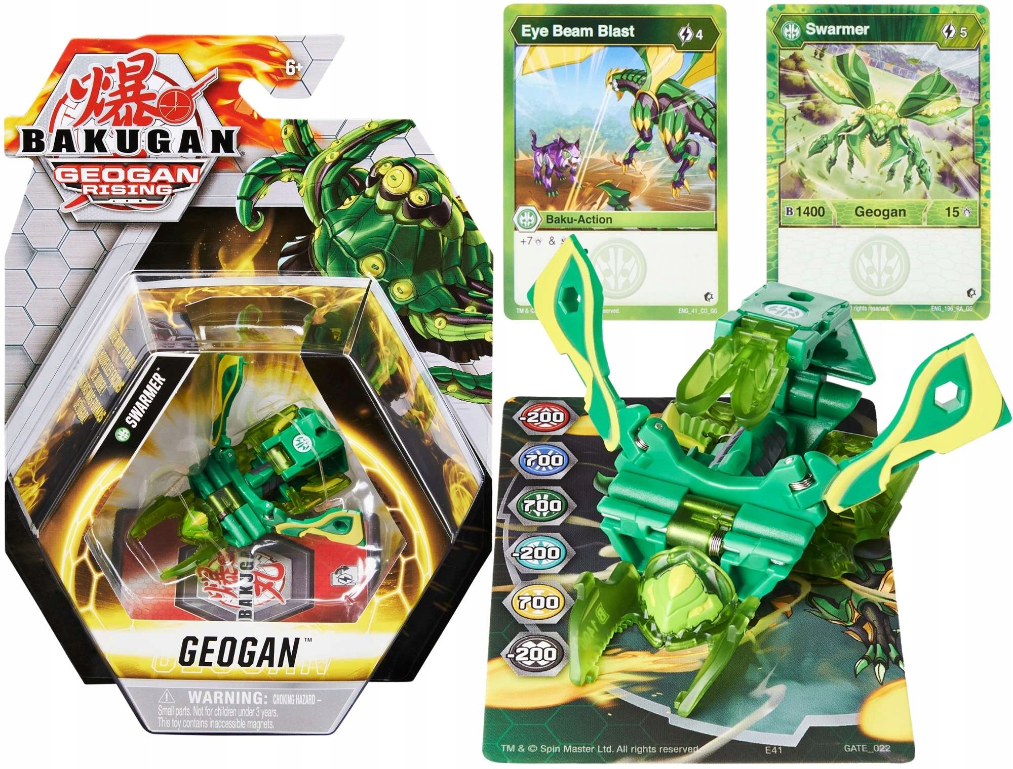 

Bakugan Geogan Rising Ventus Swarmer Figurka Karty