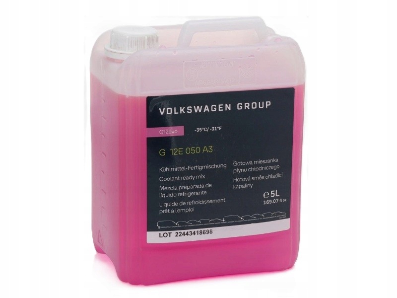 Płyn Chłodniczy G12 Evo 5L Vw Audi Skoda Seat Cupra Oe