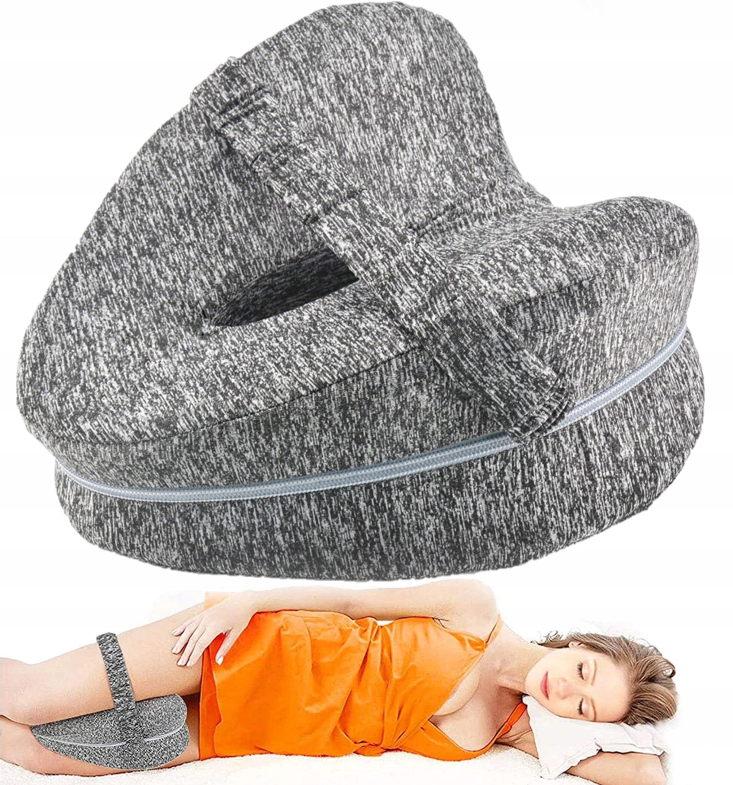 Poduszka ortopedyczna klin między kolana nogi 21 x 23 x 12 cm 2427