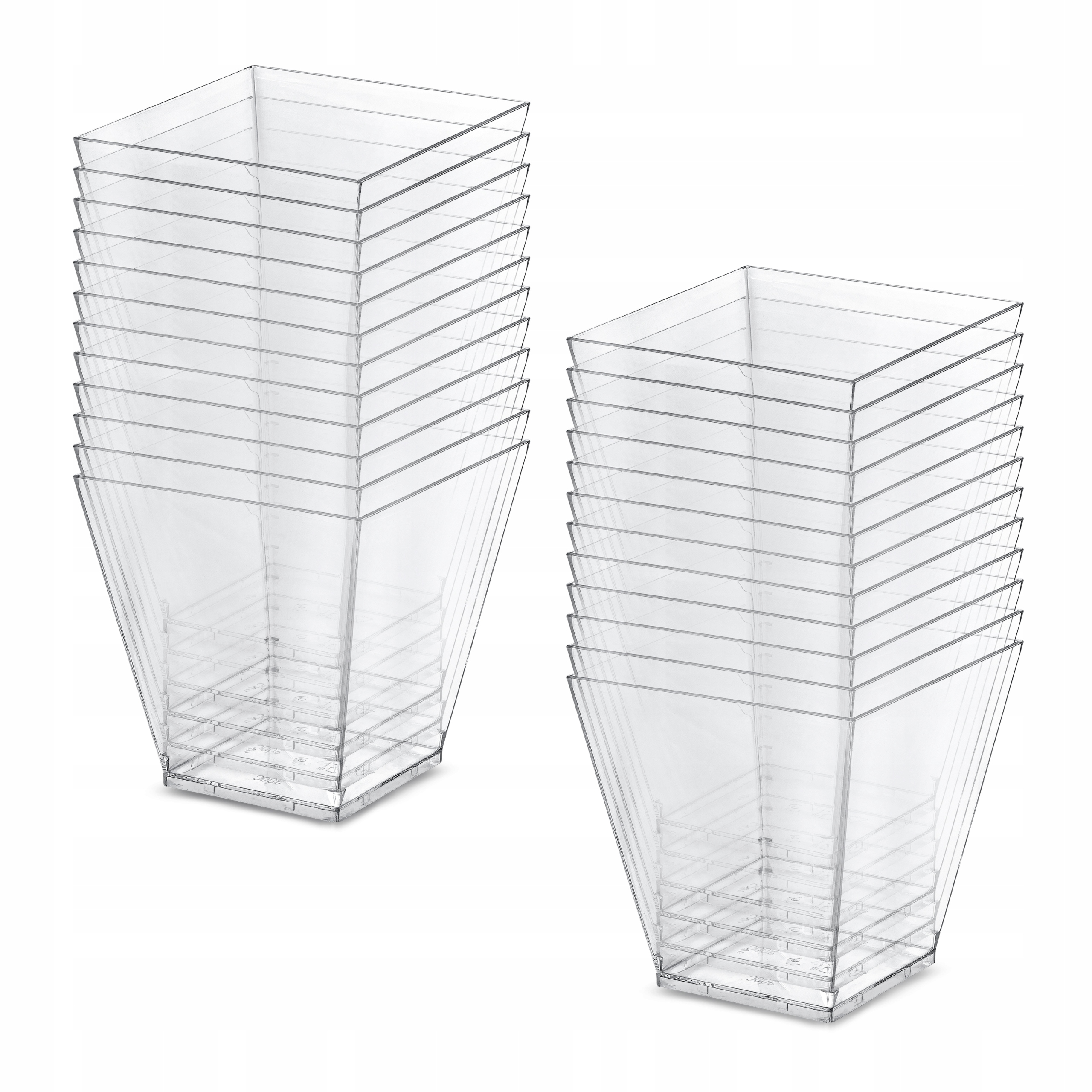 Pucharki POJEMNIKI do DESERÓW duże 200ml 25 sztuk Marka Allbag